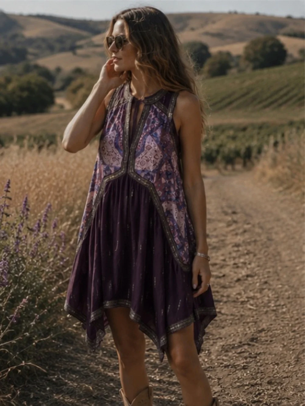 Free People Indian inspired boho dress